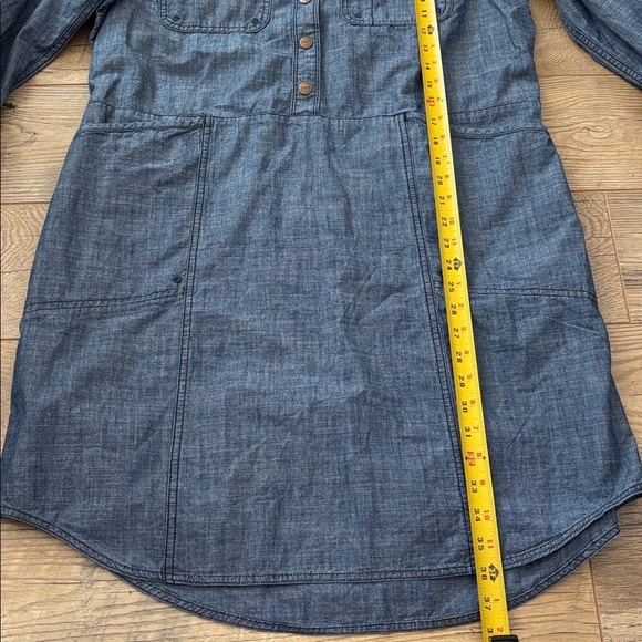 NWT Duluth Trading Co. Women’s Rootstock Chambray Shirt Dress Size Large NEW - Picture 5 of 7